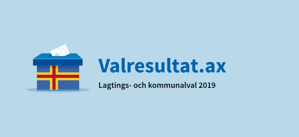 Ålands valurna och länk till valresultat.ax