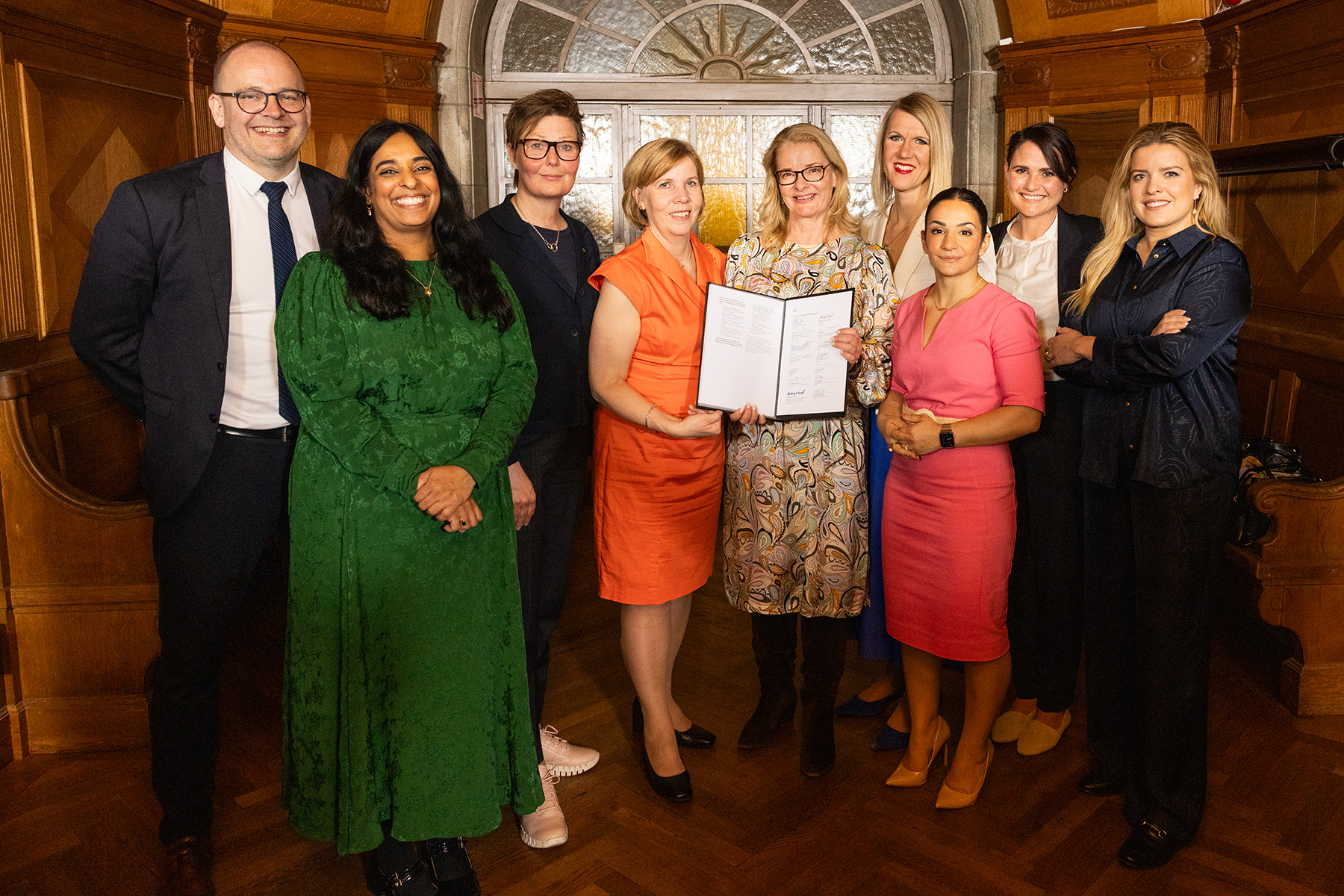 På bilden: De nordiska kultur- och utbildningsministrarna undertecknade den reviderade nordiska språkdeklarationen under en ceremoni i Stockholm.  Foto: Ninni Andersson/Regeringskansliet, Sverige