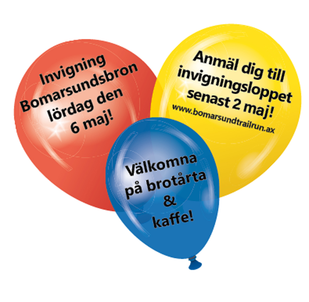 Inbjudan till invigningen av Bomarsundsbron