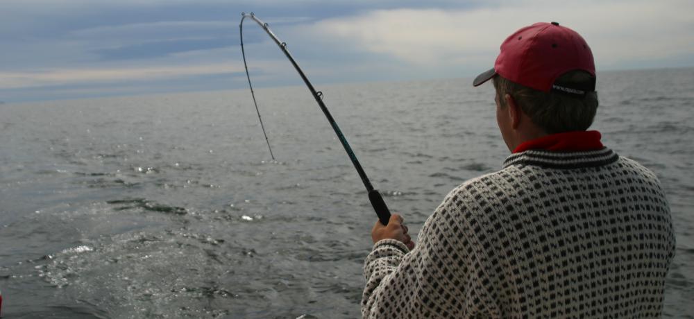 Laxtrolling. Foto: Visit Åland Laxtrolling