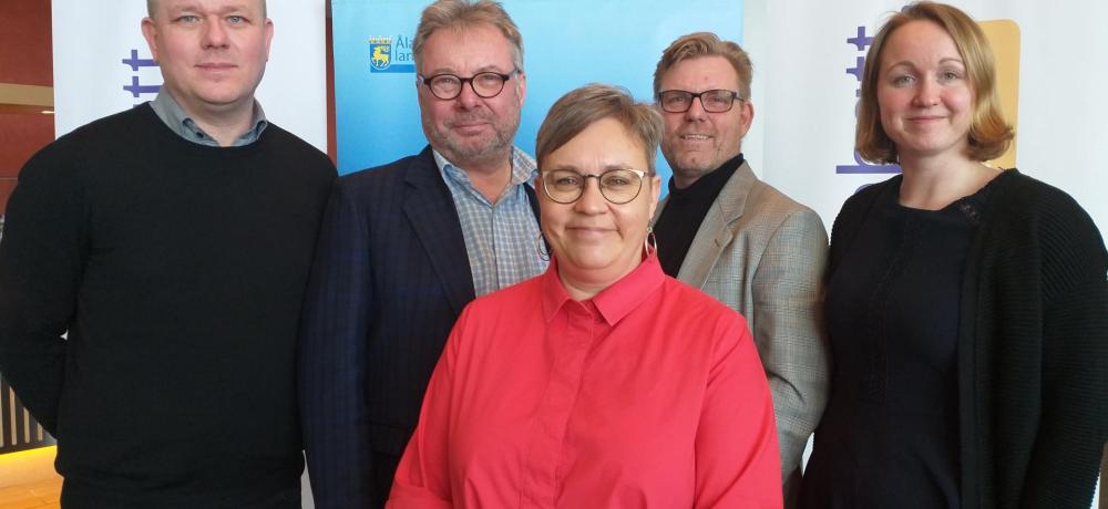 Håkan Strömmer, Gunnar Westerholm, Nina Fellman, Jacob Mangwana-Haagendal och Karin Rosenberg-Brunila.