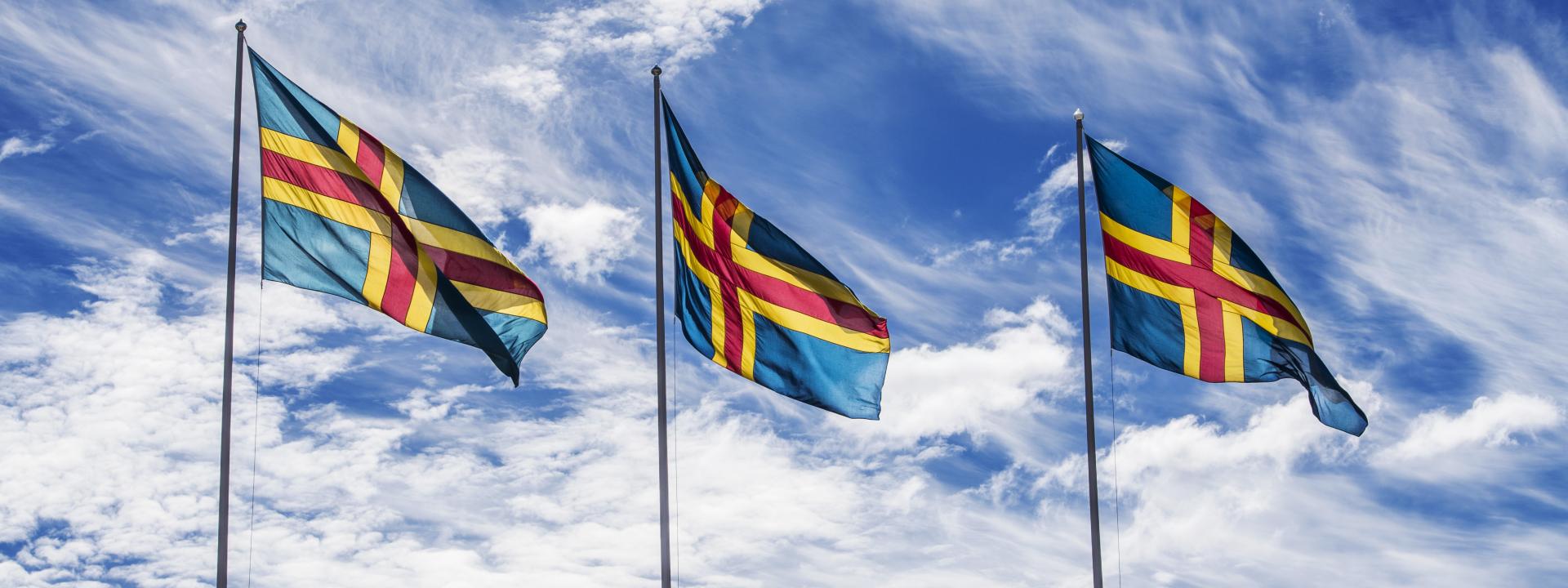 Ålands flagga