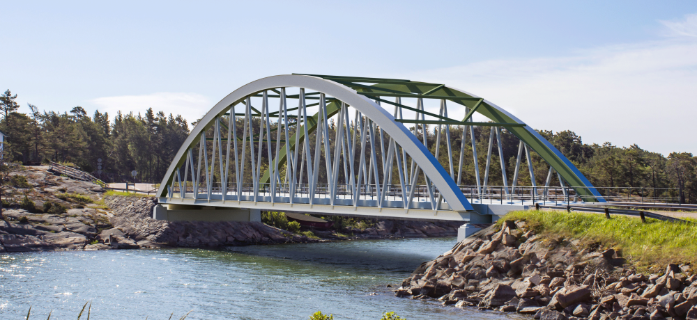 Vy över Bomarsundsbron