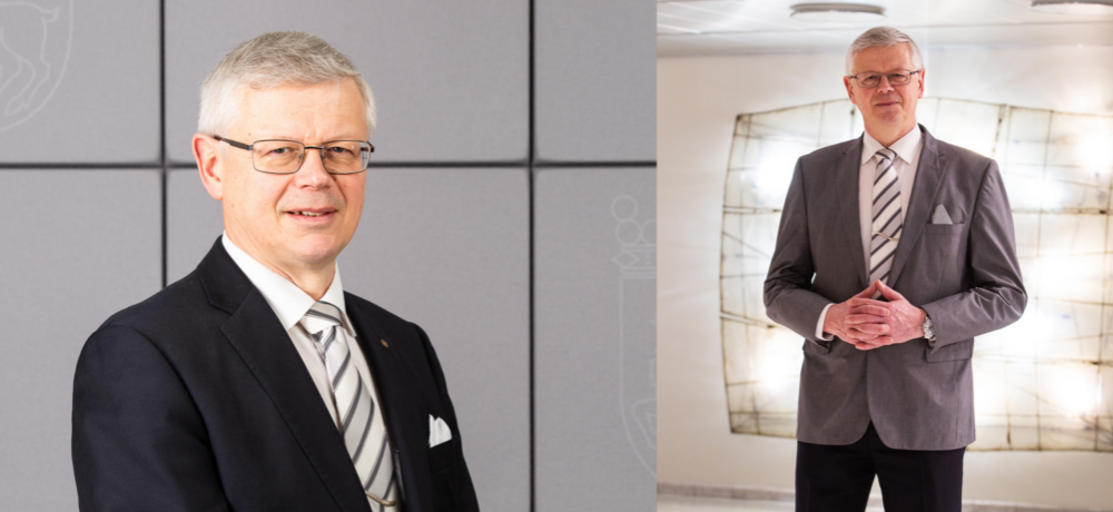 Två bilder av vicelantrådet Harry Jansson.