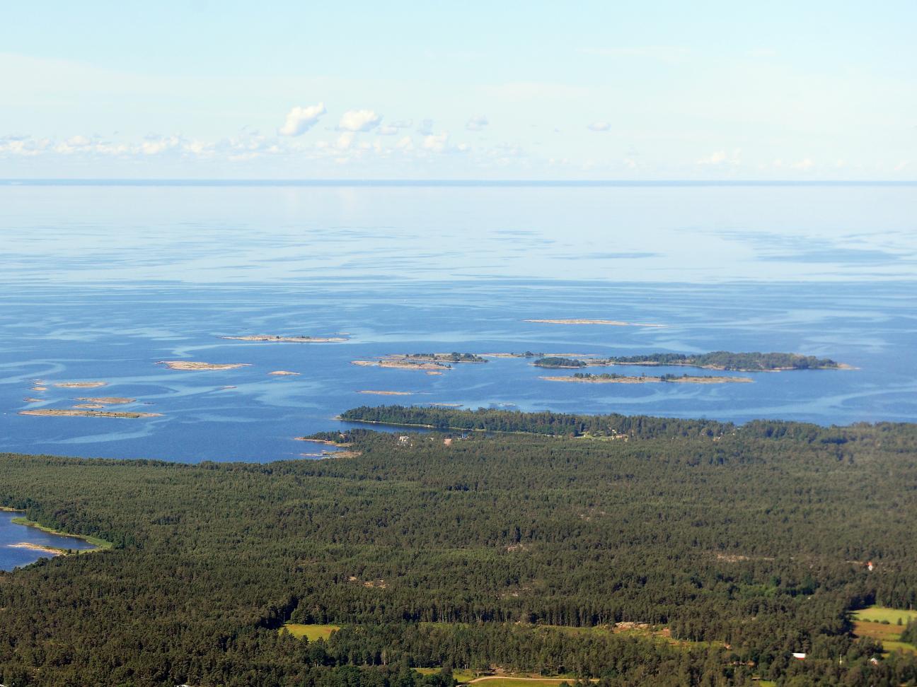 Flygbild över Åland